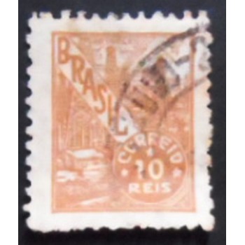 Imagem similar à do selo postal do Brasil de 1941 Petróleo 10 U anunciado