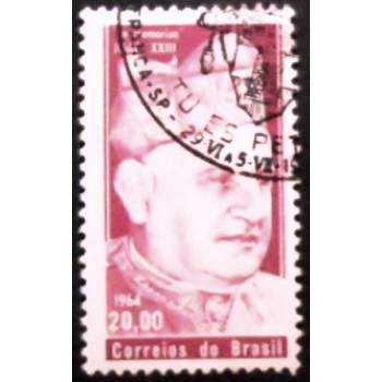 Selo postal do Brasil de 1964 Papa João XXIII MCC