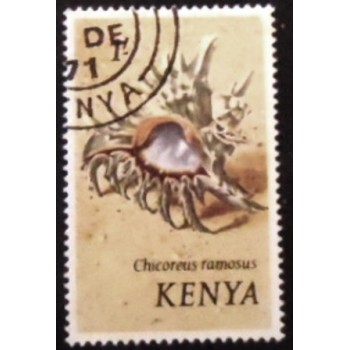 Selo postal do Quênia de 1971 Branched Murex anunciado