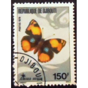 Selo postal de Djibouti de 1978 Yellow Pansy anunciado