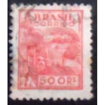 Imagem similar `do selo postal do Brasil de 1941 Trigo 500 U anunciado