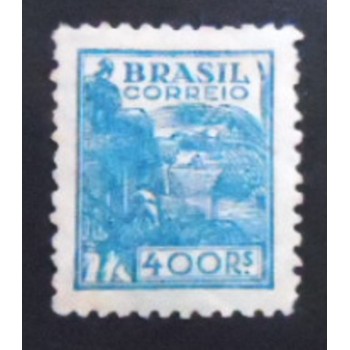 Imagem do selo postal do Brasil de1942 Trigo 400 M