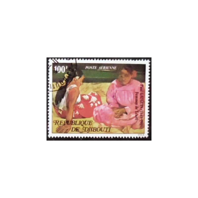 Selo postal de Djibouti de 1978 Tahitian Women by Gauguin anunciado