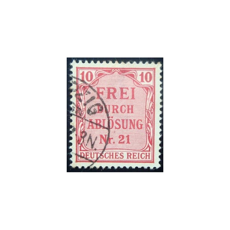 Imagem similar à do selo da Alemanha Reich de 1903 Kingdom of Prussia Official Stamps anunciado