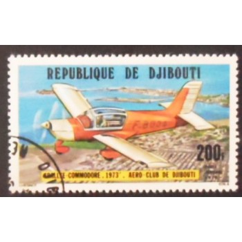 Selo postal de Djibouti de 1978 Rallye Commodore anunciado