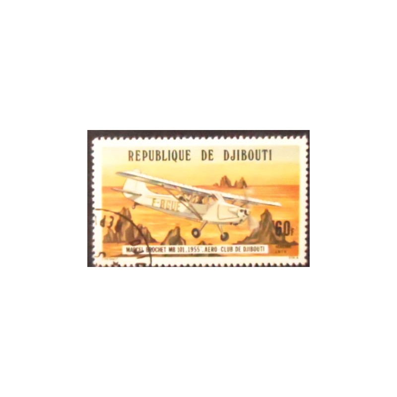 Selo postal de Djibouti de 1978 Marcel Brochet MB 101 anunciado