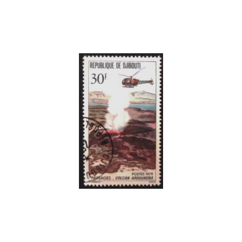 Selo postal de Djibouti de 1979 Volcano 30 anunciado