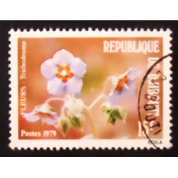 Selo postal de Djibouti de 1979 Trichodesma anunciado