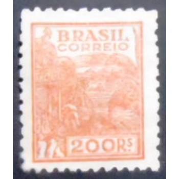 Imagem do selo postal do Brasil 1942 Agricultura 200 M anunciado