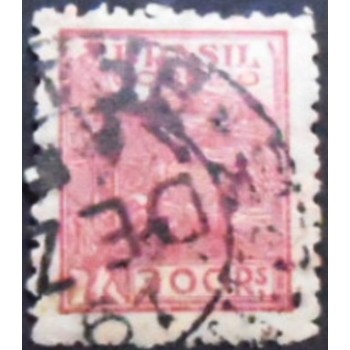 Selo postal do Brasil de 1942 - Trigo 300 U anunciado