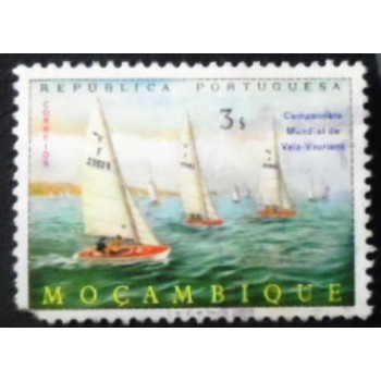 Selo postal de Moçambique de 1973 Sailing Boats 3 anunciado
