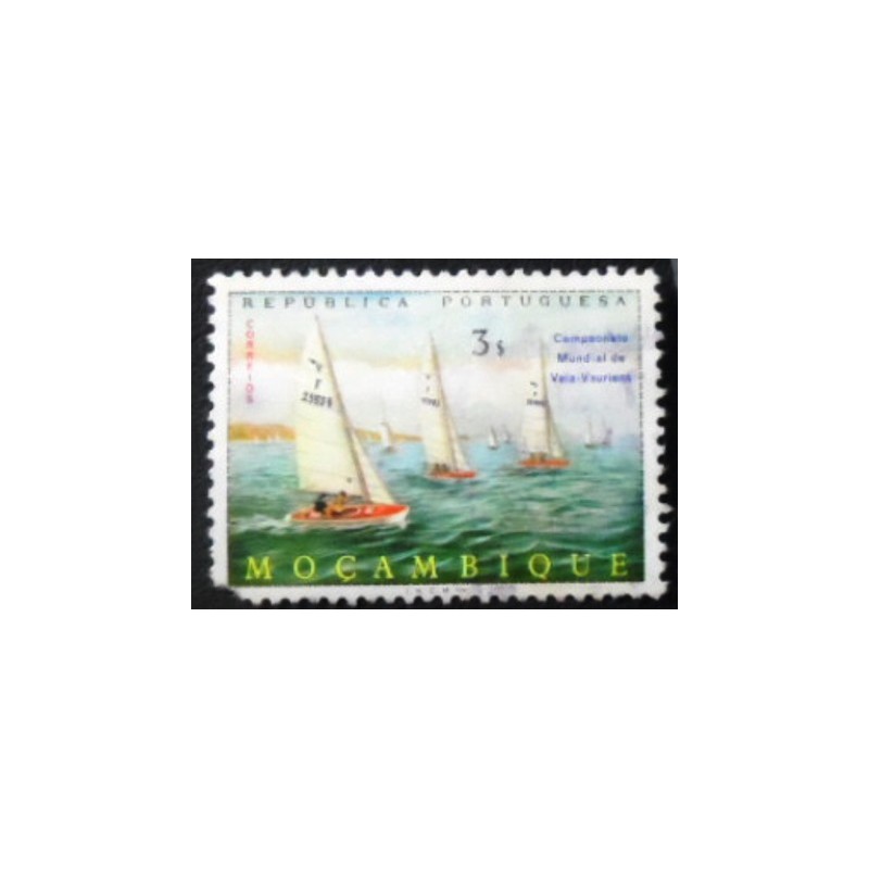 Selo postal de Moçambique de 1973 Sailing Boats 3 anunciado