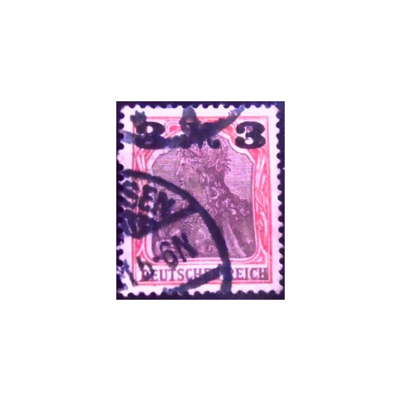 Selo postal da Alemanha Reich de 1921 Stamps Surch 3 anuncido