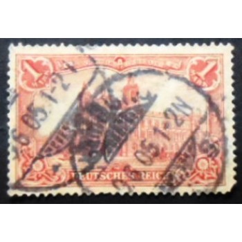 Selo postal da Alemanha Reich de 1900 General Post Office 1 anunciado