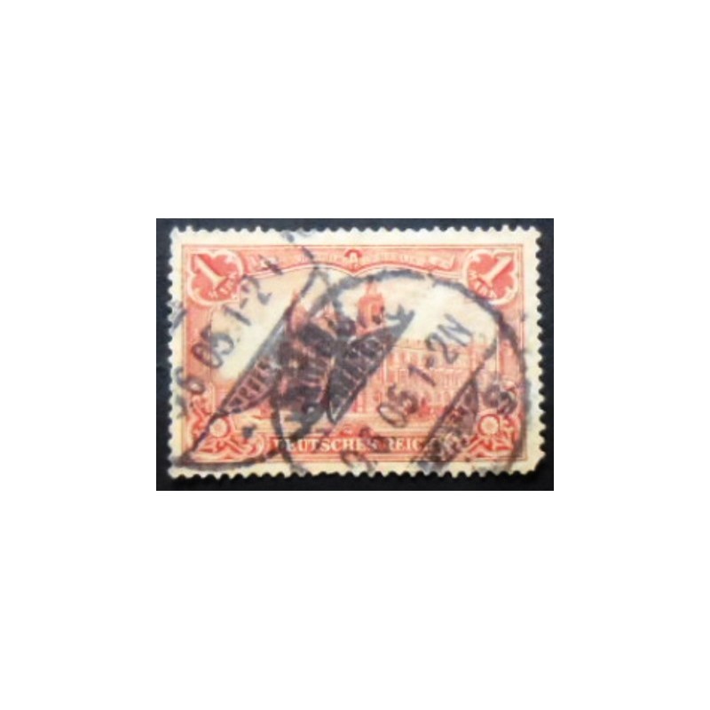 Selo postal da Alemanha Reich de 1900 General Post Office 1 anunciado