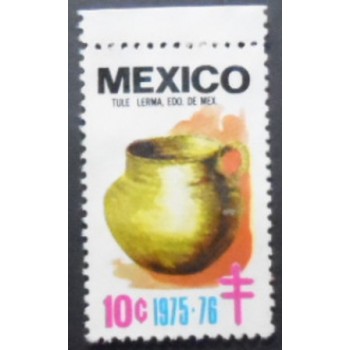 Selo postal do México de 1975 Tule Lerma anunciado