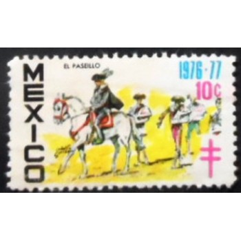 Selo postal do México de 1976 El Paseillo anunciado