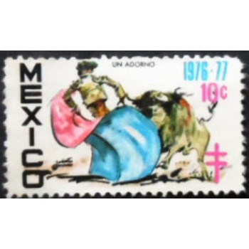 Selo postal do México de 1976 Un Adorno anunciado