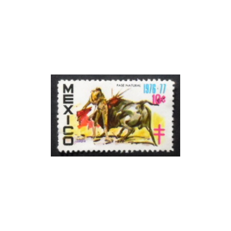 Selo postal do México de 1976 Fase Natural anunciado