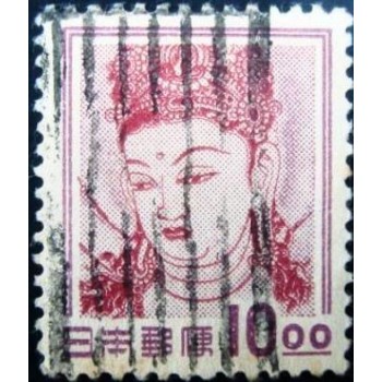 Imagem similar à do selo postal Japão 1951 Kannon Bosatsu U anunciado