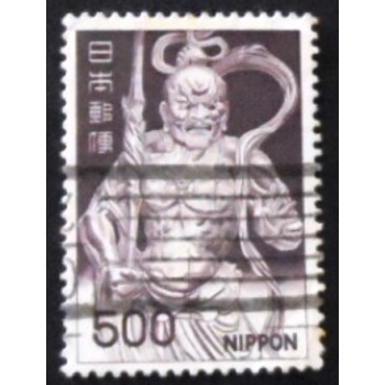 Imagem similar à do selo postal do Japão de 1969 Kongo-Rikishi anunciado