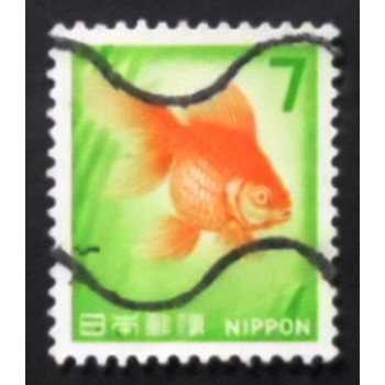 Imagem similar à do selo postal do Japão de 1966 Goldfish Ux anunciado