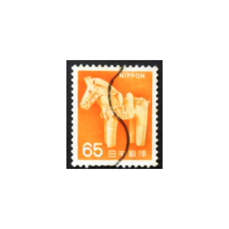 Imagem similar à do selo postal do Japão de 1967 Haniwa anunciado