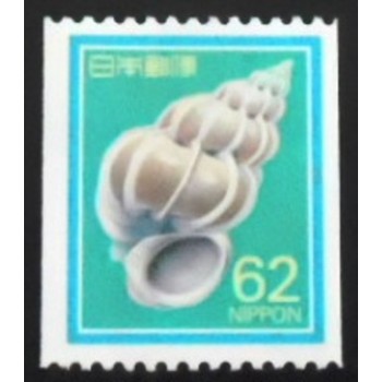 Imagem do selo postal do Japão de 1989 Precious Wentletrap C anunciado