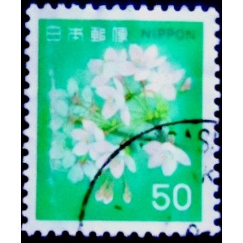 Imagem similar à do selo postal do Japão de 1980 Cherry Blossoms  U anunciado