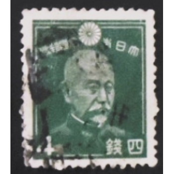 Imagem similar à do selo postal Japão 1937 Fleet Admiral Marquis T. Heihachiro anunciado