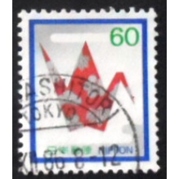 Selo postal do Japão de 1982 Origami Crane anunciado