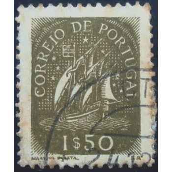 Imagem similar à do selo postal de Portugal de 1949 Caravel 1,50 anunciado