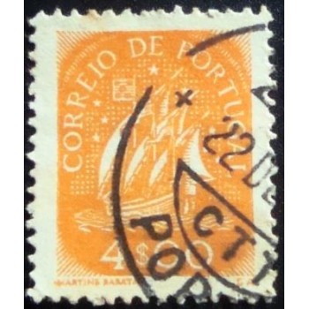 Imagem similar à do selo postal de Portugal de 1949 Caravel 4$ U anunciado