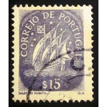 Imaem similar à do selo postal de Portugal de 1943 Caravel $15 U anunciado