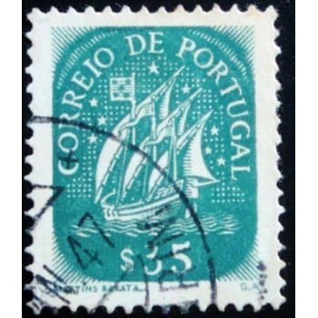 Imagem similar à do Selo postal de Portugal de 1943 Caravel $35 U anunciado