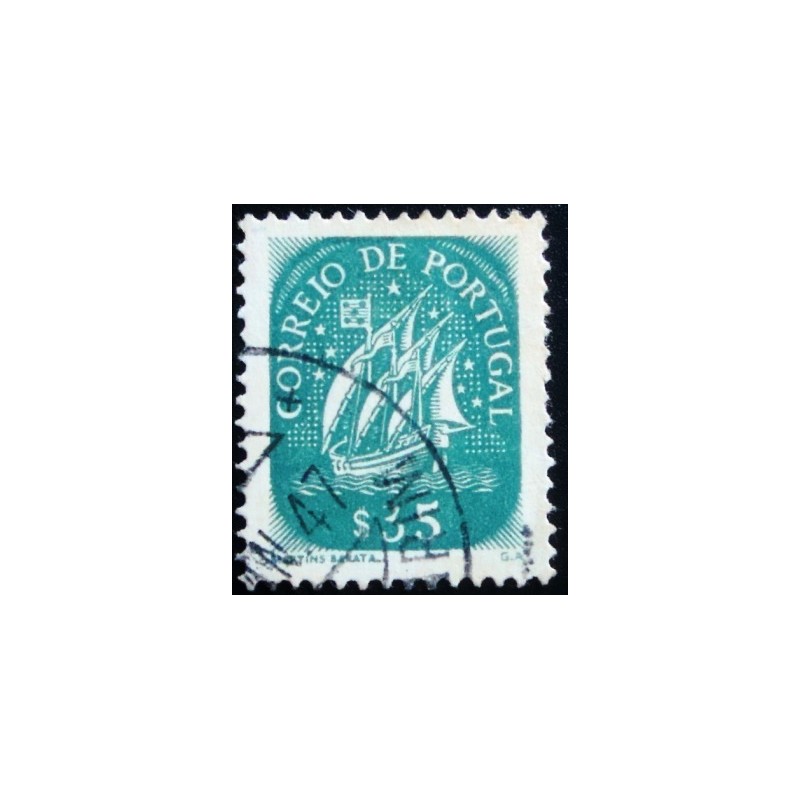 Imagem similar à do Selo postal de Portugal de 1943 Caravel $35 U anunciado