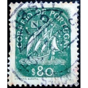 Imagem similar à do selo postal de Portugal de 1949 Caravel 80 U anunciado