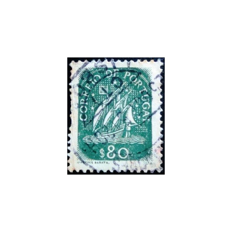 Imagem similar à do selo postal de Portugal de 1949 Caravel 80 U anunciado