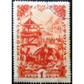 Selo postal de Tannu Tuva de 1936 Tuvan soldiers anunciado