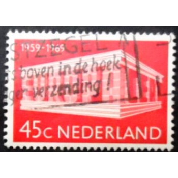 Selo postal da Holanda de 1969 Europa Colonnade anunciado
