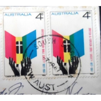 FDC da Austrália de 1967 150th anniversary in Australia detalhe