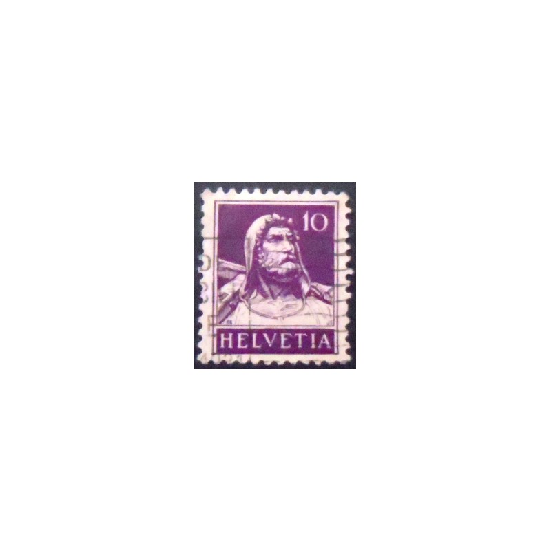 Selo postal da Suiça de 1930 William Tell 10 X
