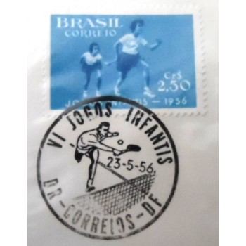 Envelope Comemorativo do Brasil de 1956 Jogos Infantis - Selo