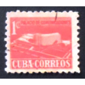 Selo postal de Cuba de 1957 - Postal Ministry Building