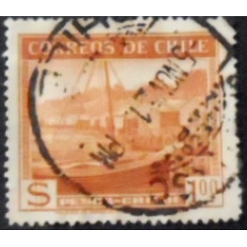 Selo postal do Chile de 1942 Calbuco