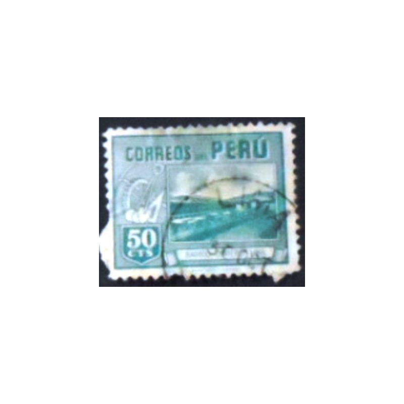 Selo postal do Peru de 1945 Worker’s Houses