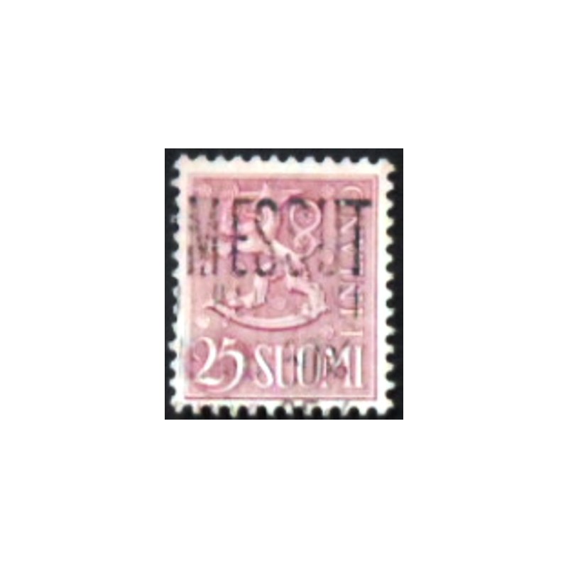 Imagem similar à do selo da postal da Finlândia de 1959 Coat of Arms 25