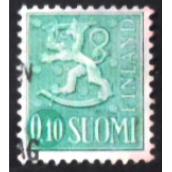 Imagem similar à do selo postal da Finlândia de 1963 Coat of Arms 10