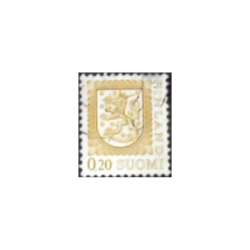 Imagem similar à do selo postal da Finlândia de 1977 Coat of Arms 20