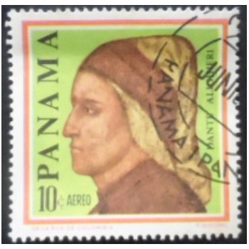 Selo postal do Panamá de 1966 Dante Alighieri
